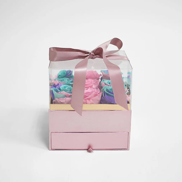 Flower Box With Clear Lid