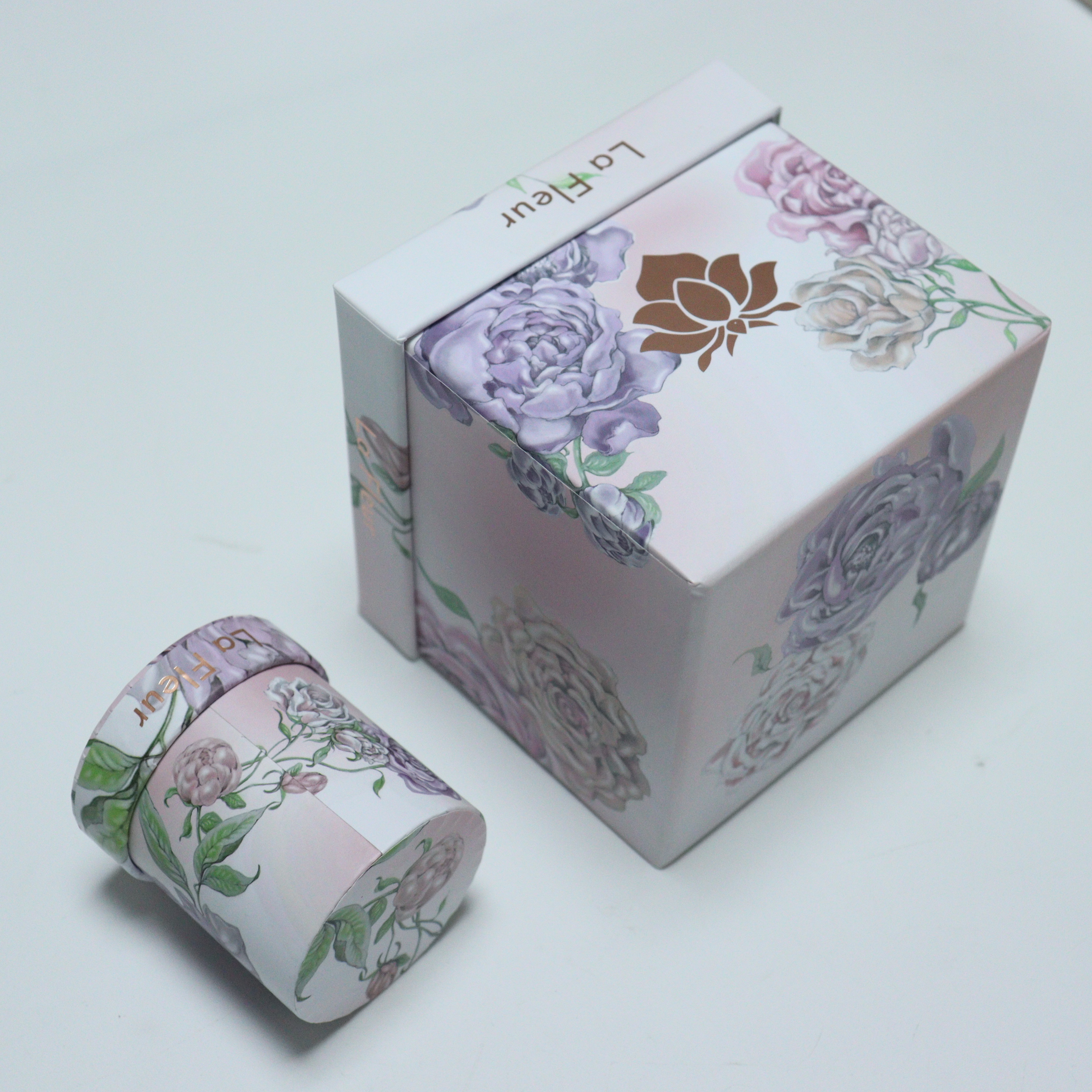 printed flower box set